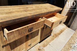 reclaimed wood buffet Ontario, reclaimed wood table Ontario, Gerald Reinink, rustic