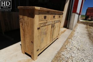 reclaimed wood buffet Ontario, reclaimed wood table Ontario, Gerald Reinink, rustic