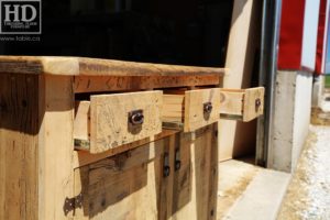 reclaimed wood buffet Ontario, reclaimed wood table Ontario, Gerald Reinink, rustic