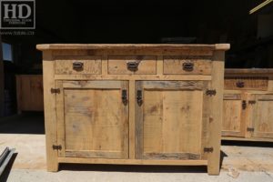 reclaimed wood buffet Ontario, reclaimed wood table Ontario, Gerald Reinink, rustic