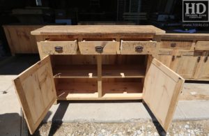 reclaimed wood buffet Ontario, reclaimed wood table Ontario, Gerald Reinink, rustic