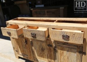 reclaimed wood buffet Ontario, reclaimed wood table Ontario, Gerald Reinink, rustic