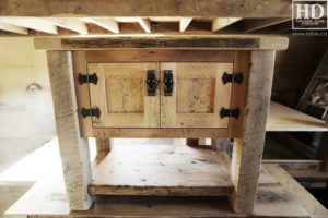 reclaimed wood buffet Ontario, reclaimed wood table Ontario, Gerald Reinink, rustic