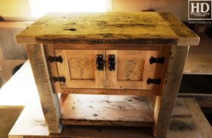 reclaimed wood buffet Ontario, reclaimed wood table Ontario, Gerald Reinink, rustic
