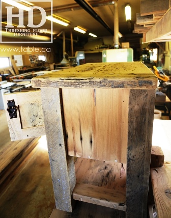 reclaimed wood buffet Ontario, reclaimed wood table Ontario, Gerald Reinink, rustic