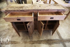 reclaimed wood buffet Ontario, reclaimed wood table Ontario, Gerald Reinink, rustic