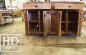 reclaimed wood buffet Ontario, reclaimed wood table Ontario, Gerald Reinink, rustic