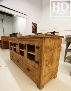 reclaimed wood buffet Ontario, reclaimed wood table Ontario, Gerald Reinink, rustic