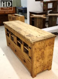 reclaimed wood buffet Ontario, reclaimed wood table Ontario, Gerald Reinink, rustic
