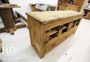 reclaimed wood buffet Ontario, reclaimed wood table Ontario, Gerald Reinink, rustic