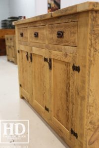 reclaimed wood buffet Ontario, reclaimed wood table Ontario, Gerald Reinink, rustic