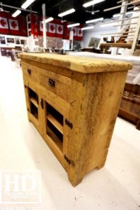 reclaimed wood buffet Ontario, reclaimed wood table Ontario, Gerald Reinink, rustic