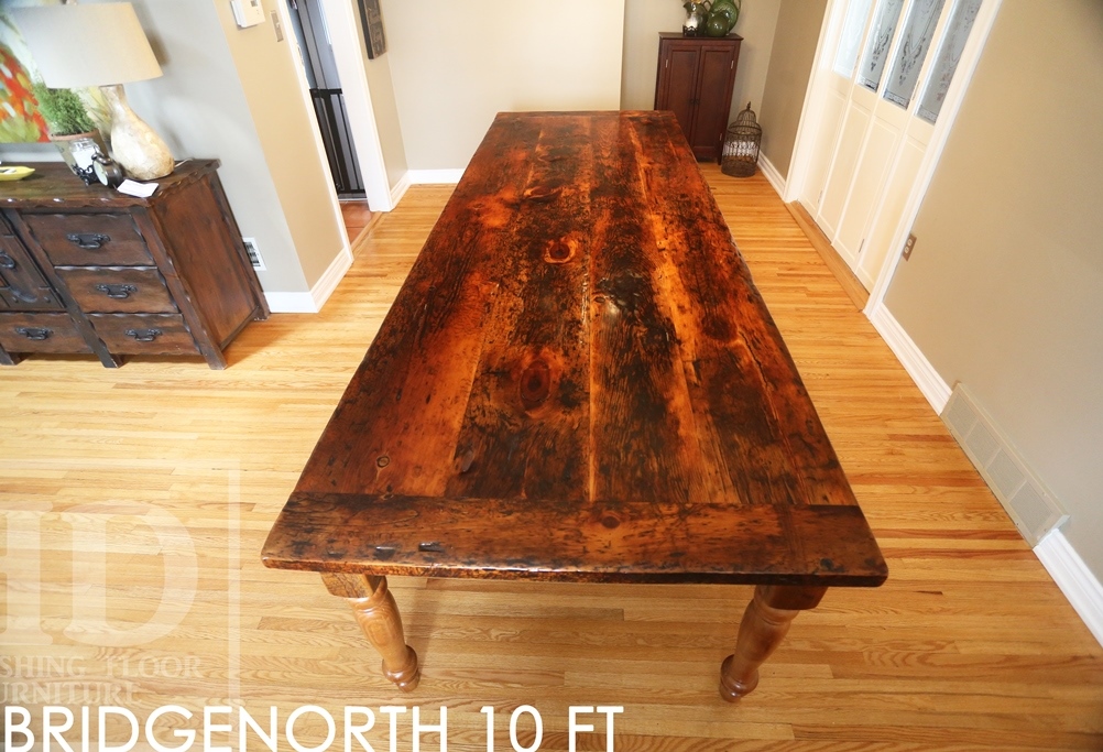 reclaimed wood harvest table, harvest table Niagara Ontario, rustic table, Mennonite Furniture, HD Threshing, reclaimed wood tables Ontario