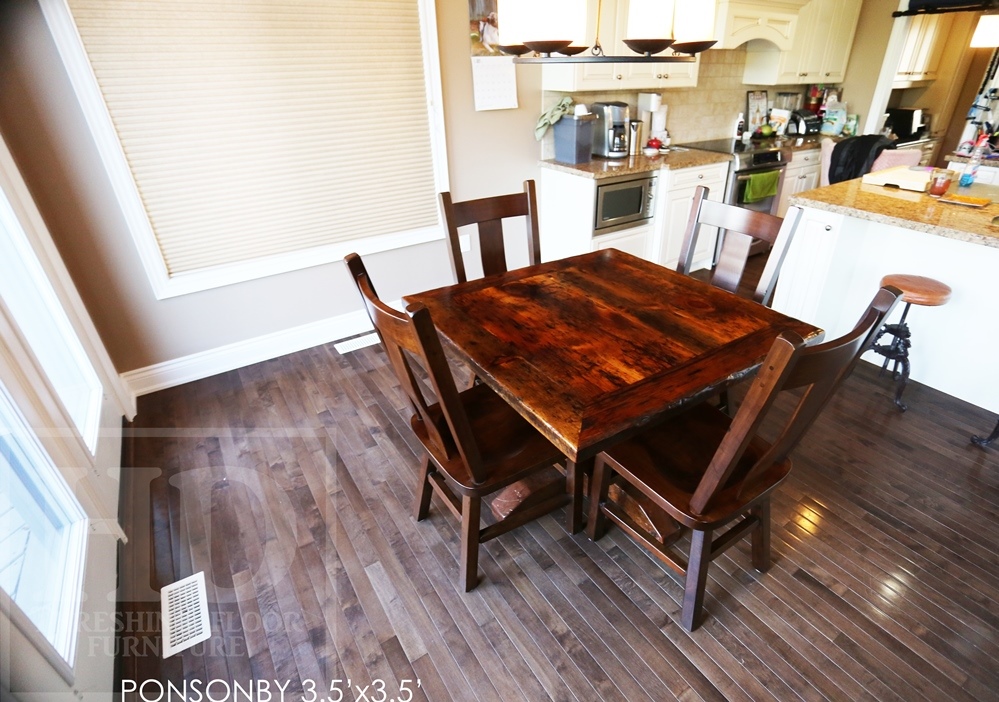Reclaimed Wood Pedestal Table for Courtice, Ontario Home Blog