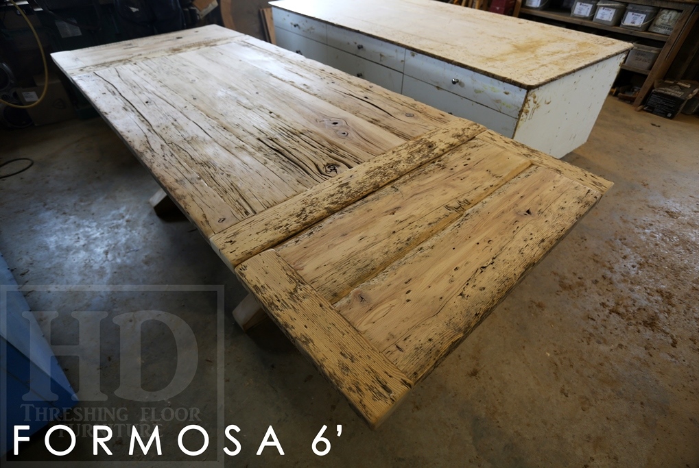 reclaimed wood table Hamilton Ontario, epoxy, rustic furniture, cottage furniture, mennonite furniture, trestle table. reclaimed wood trestle table, recycled wood furniture