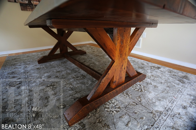 reclaimed wood table Brantford, Brantford Ontario, recycled wood furniture, Mennonite Furniture Brantford, epoxy finish