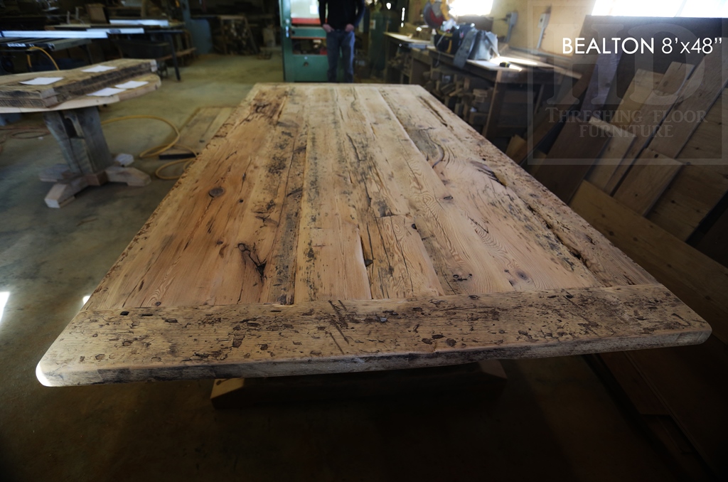 reclaimed wood table Brantford, Brantford Ontario, recycled wood furniture, Mennonite Furniture Brantford, epoxy finish