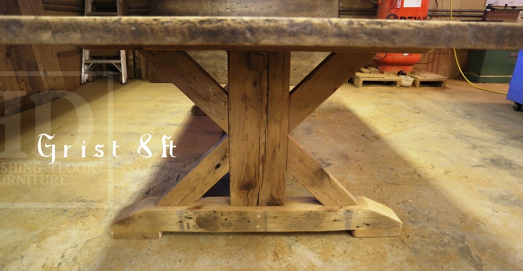 sawbuck table Ontario, reclaimed wood furniture Ontario, rustic furniture Ontario, Milton, reclaimed wood table Milton, epoxy, recycled wood furniture, solid wood furniture, Mennonite Furniture