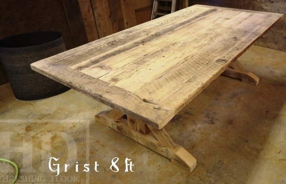 sawbuck table Ontario, reclaimed wood furniture Ontario, rustic furniture Ontario, Milton, reclaimed wood table Milton, epoxy, recycled wood furniture, solid wood furniture, Mennonite Furniture