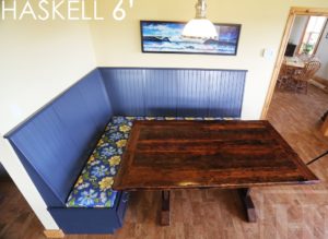 reclaimed wood table Mitchell Ontario, recycled wood furniture, farmhouse table, Mennonite Furniture, epoxy, hemlock, rustic furniture Canada