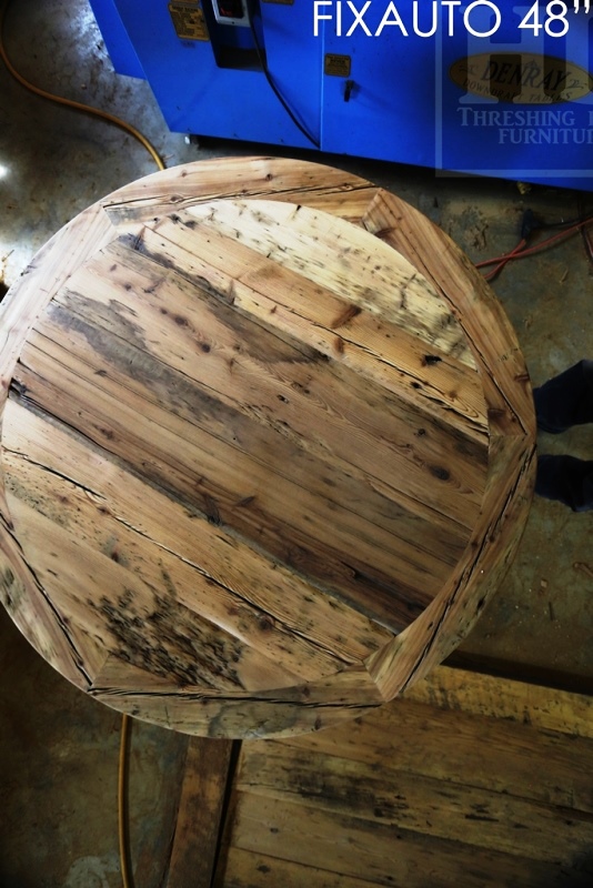 Reclaimed Wood Round Table, boardroom round table Ontario