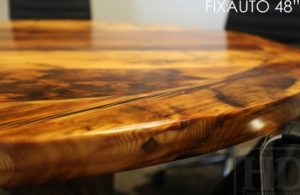 Reclaimed Wood Round Table, boardroom round table Ontario