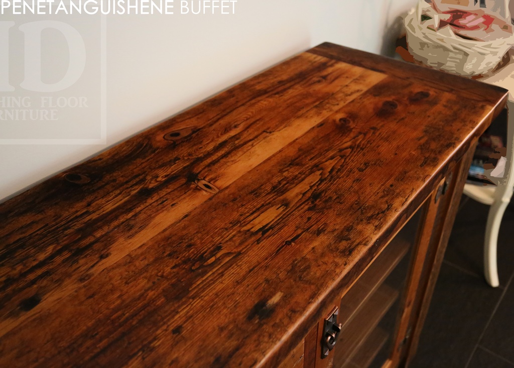 rustic buffet, reclaimed wood sideboard, reclaimed wood cabinet, reclaimed wood barn, HD threshing, Lee Valley Hardware, Mennonite Furniture, reclaimed wood furniture Midland Ontario, epoxy