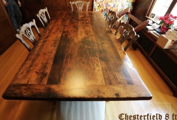 reclaimed wood furniture Ontario, rustic furniture Canada, rustic design, Ontario, Gerald Reinink, recycled wood furniture, solid wood furniture, Toronto, trestle table, solid wood furniture, Mennonite Furniture, heavy duty