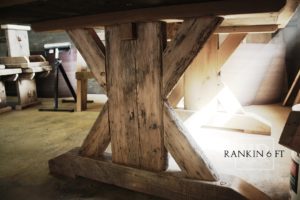 reclaimed wood tables Ontario, Cambridge Mennonite Furniture, epoxy finish, sawbuck table, rustic furniture Ontario, reclaimed wood furniture, solid wood furniture Ontario
