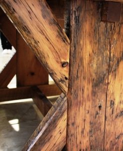 reclaimed wood tables Ontario, Cambridge Mennonite Furniture, epoxy finish, sawbuck table, rustic furniture Ontario, reclaimed wood furniture, solid wood furniture Ontario
