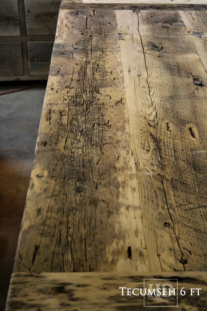 reclaimed wood tables Markham Ontario, reclaimed wood furniture Markham, HD Threshing, trestle table, wormy maple chairs, hemlock table, rustic farmhouse table, harvest tables Ontario, Gerald Reinink, solid wood furniture