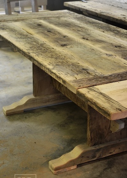 reclaimed wood tables Markham Ontario, reclaimed wood furniture Markham, HD Threshing, trestle table, wormy maple chairs, hemlock table, rustic farmhouse table, harvest tables Ontario, Gerald Reinink, solid wood furniture