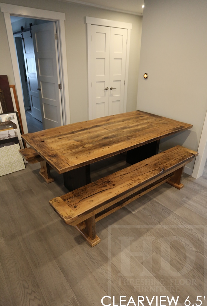 reclaimed wood tables Ancaster Ontario, farmhouse table, rustic table, rustic furniture, hd threshing, solid wood furniture, reclaimed wood benches, epoxy, grey, gray, barnwood, modern table, Mennonite Furniture, Solid Wood Furniture