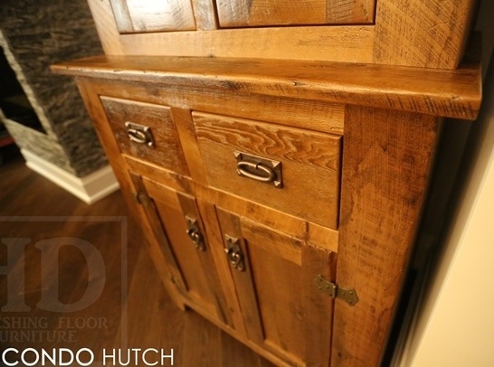 reclaimed wood hutch, farmhouse hutch Toronto, Ontario, custom cabinet, custom hutch, reclaimed wood furniture Ontario, Lee Valley Hardware, epoxy, resin, farmhouse furniture, barnwood furniture, mennonite furniture, solid wood furniture, custom hutch