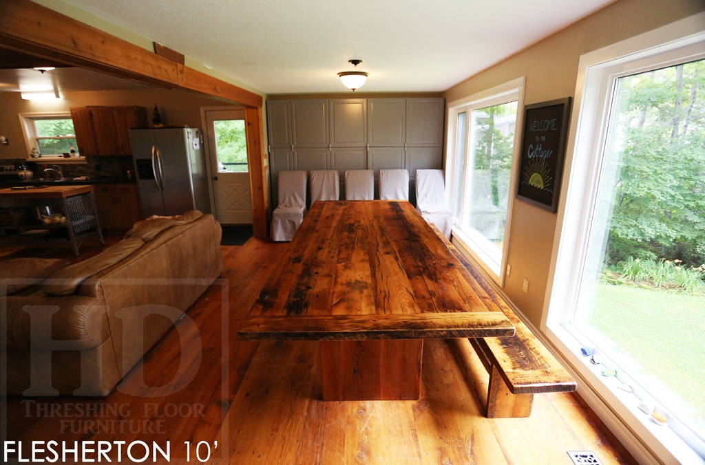 reclaimed wood table Flesherton Ontario, rustic furniture ontario, epoxy, mennonite furniture, solid wood furniture, HD Threshing, handmade, hemlock barnwood