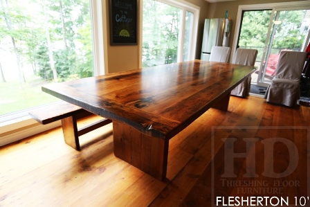 reclaimed wood table Flesherton Ontario, rustic furniture ontario, epoxy, mennonite furniture, solid wood furniture, HD Threshing, handmade, hemlock barnwood