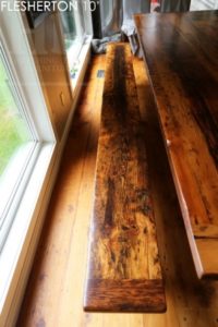 reclaimed wood table Flesherton Ontario, rustic furniture ontario, epoxy, mennonite furniture, solid wood furniture, HD Threshing, handmade, hemlock barnwood