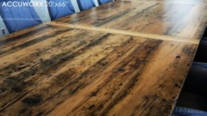 reclaimed wood tables Mississauga, boardroom table Mississauga, epoxy finish, recycled wood furniture, solid wood furniture, Mennonite Furniture Mississauga, conference room table Ontario, large boardroom tables Ontario, distressed, rustic, rustic wood table