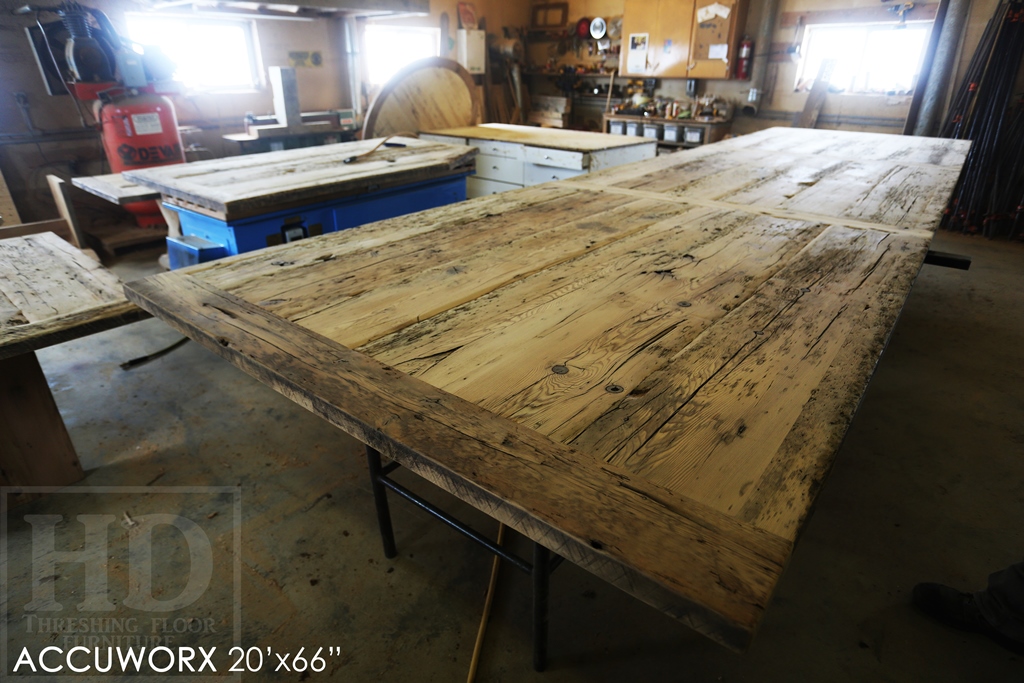 reclaimed wood tables Mississauga, boardroom table Mississauga, epoxy finish, recycled wood furniture, solid wood furniture, Mennonite Furniture Mississauga, conference room table Ontario, large boardroom tables Ontario, distressed, rustic, rustic wood table