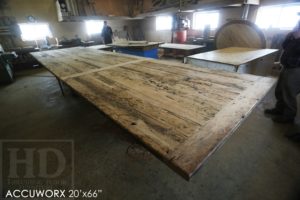 reclaimed wood tables Mississauga, boardroom table Mississauga, epoxy finish, recycled wood furniture, solid wood furniture, Mennonite Furniture Mississauga, conference room table Ontario, large boardroom tables Ontario, distressed, rustic, rustic wood table