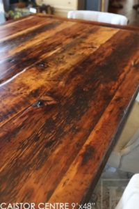 reclaimed wood table Caistor Centre, Ontario, barnwood table, sawbuck table, epoxy finish, custom furniture Ontario,, solid wood furniture, Mennonite Furniture Ontario, rustic table, cottage furniture Ontario