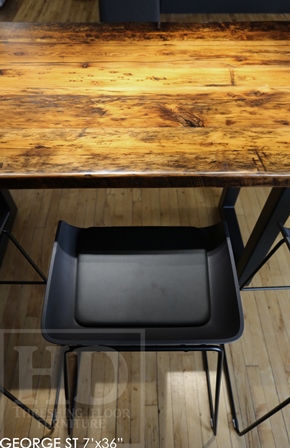 boardroom tables Ontario, reclaimed wood boardroom table, custom boardroom table, reclaimed wood tables Ontario, Mennonite Furniture, epoxy finish, reclaimed wood metal base table, farmhouse table, rustic furniture Canada