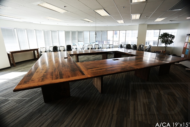 boardroom table Toronto, reclaimed wood furniture Toronto, office furniture, mennonite furniture, epoxy finish, Gerald Reinink, HD Threshing
