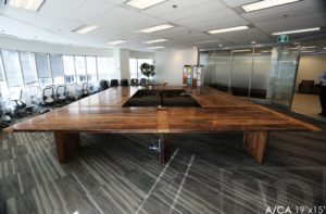 boardroom table Toronto, reclaimed wood furniture Toronto, office furniture, mennonite furniture, epoxy finish, Gerald Reinink, HD Threshing