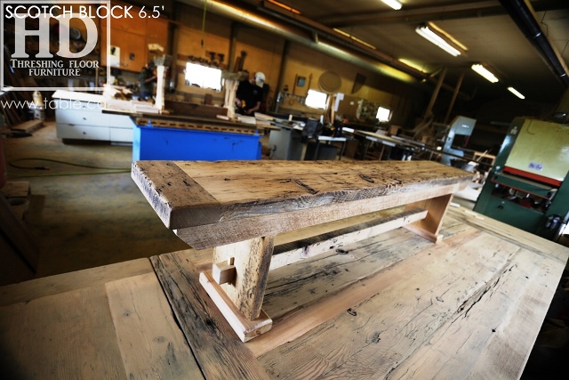reclaimed wood trestle table, solid wood table, reclaimed wood table Milton Ontario, threshing floor table, epoxy, reclaimed wood bench, lazy susan, mennonite furniture, farmhouse table, recycled wood furniture