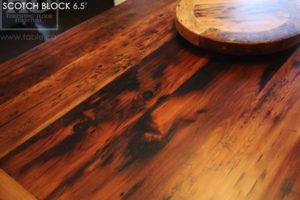 reclaimed wood trestle table, solid wood table, reclaimed wood table Milton Ontario, threshing floor table, epoxy, reclaimed wood bench, lazy susan, mennonite furniture, farmhouse table, recycled wood furniture