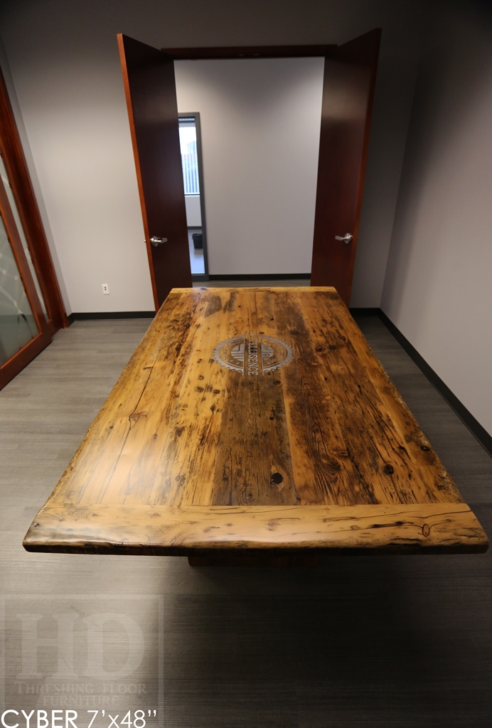 boardroom tables Ontario, reclaimed, office furniture, custom table, unique boardroom tables Ontario, Gerald Reinink, epoxy, recycled wood furniture, solid wood furniture, custom office space