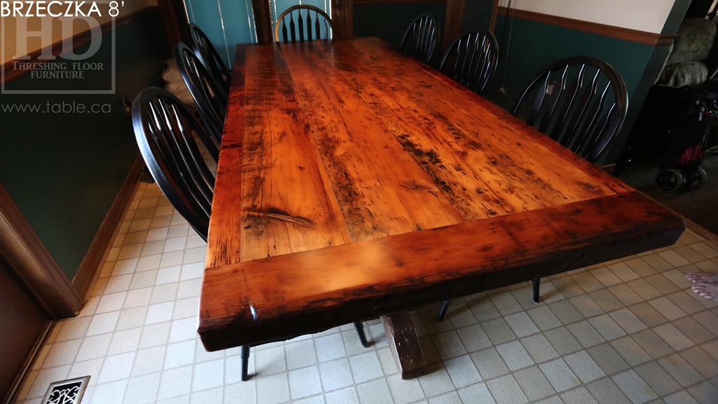 winery table, wine table, reclaimed wood tables Ontario, tables Niagara-on-the-Lake, epoxy, Gerald Reinink, waterproof table