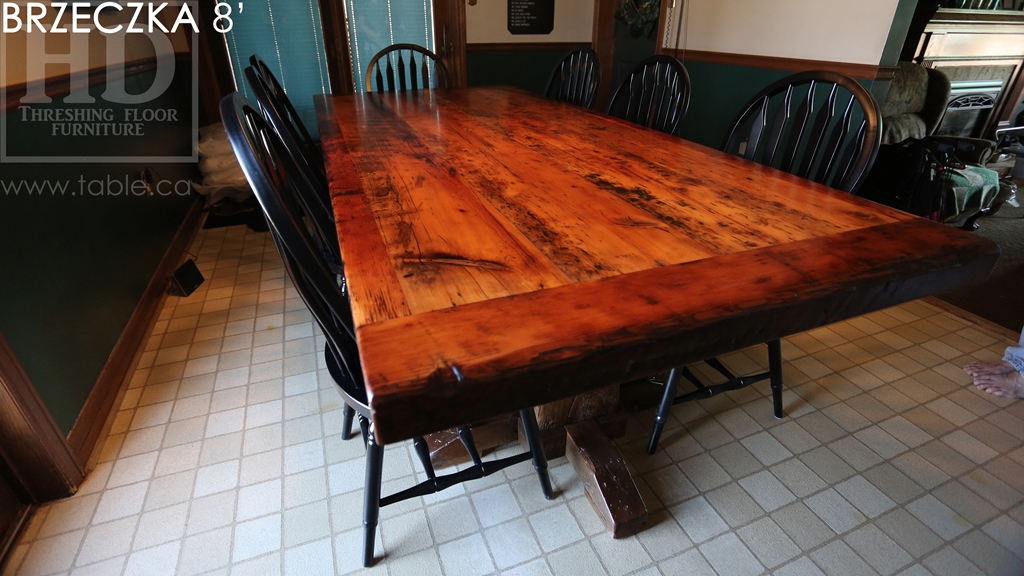 winery table, wine table, reclaimed wood tables Ontario, tables Niagara-on-the-Lake, epoxy, Gerald Reinink, waterproof table