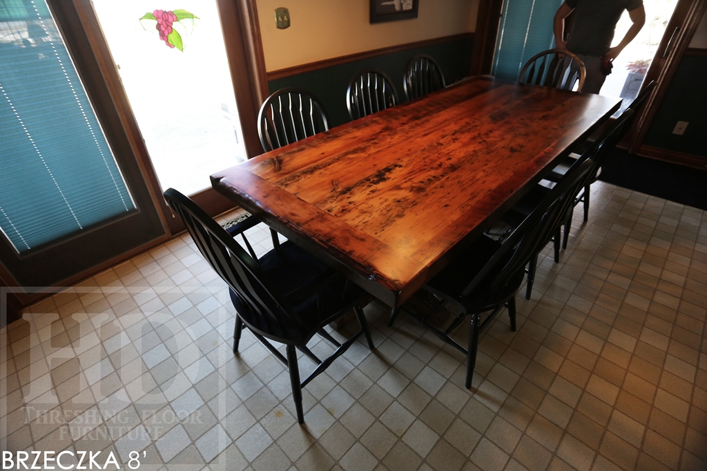 winery table, wine table, reclaimed wood tables Ontario, tables Niagara-on-the-Lake, epoxy, Gerald Reinink, waterproof table